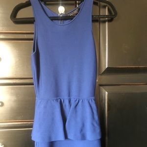 BCBG Blue Bodycon Peplum dress